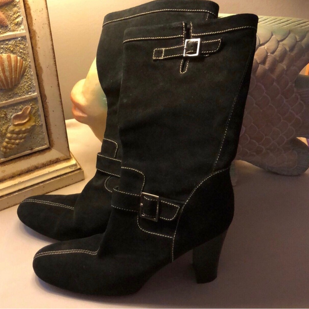Calvin Klein Suede Boots Size 9.5